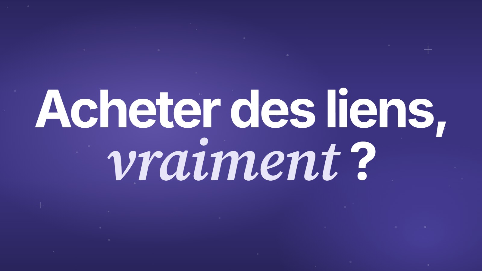 Acheter des liens